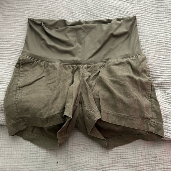 Old Navy maternity linen shorts size S - Picture 1 of 1